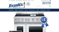 Desktop Screenshot of franksappliance.com